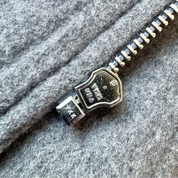 LOUBEN GREY CASHMERE AND WOOL JACKET MADE IN CANADA WOMAN SIZE 12 - Picture 12 of 17